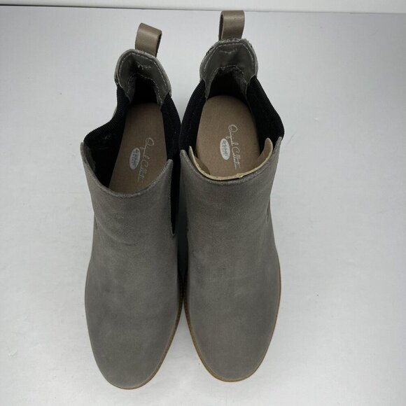 Dr. Scholl's First Class Padded Insole Suede Chelsea Ankle Boots Womens Size 9M - Picture 5 of 9